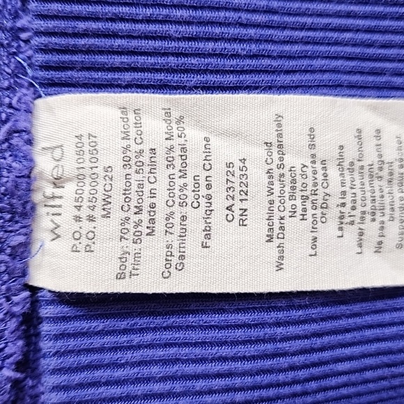 Aritzia Wilfred Diderot Blue Cocoon Cardigan Sweater - Picture 16 of 16